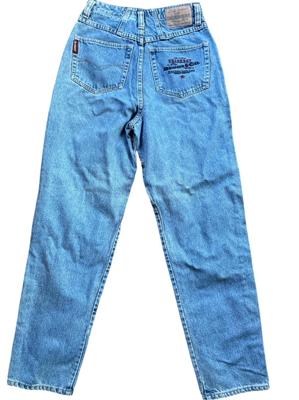 1990’s acid wash high rise mom jeans size 7 union Bay vintage Denim